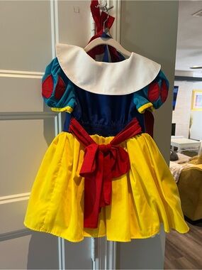 Classic Princess Yellow, Blue & Red Kids Costume Dress